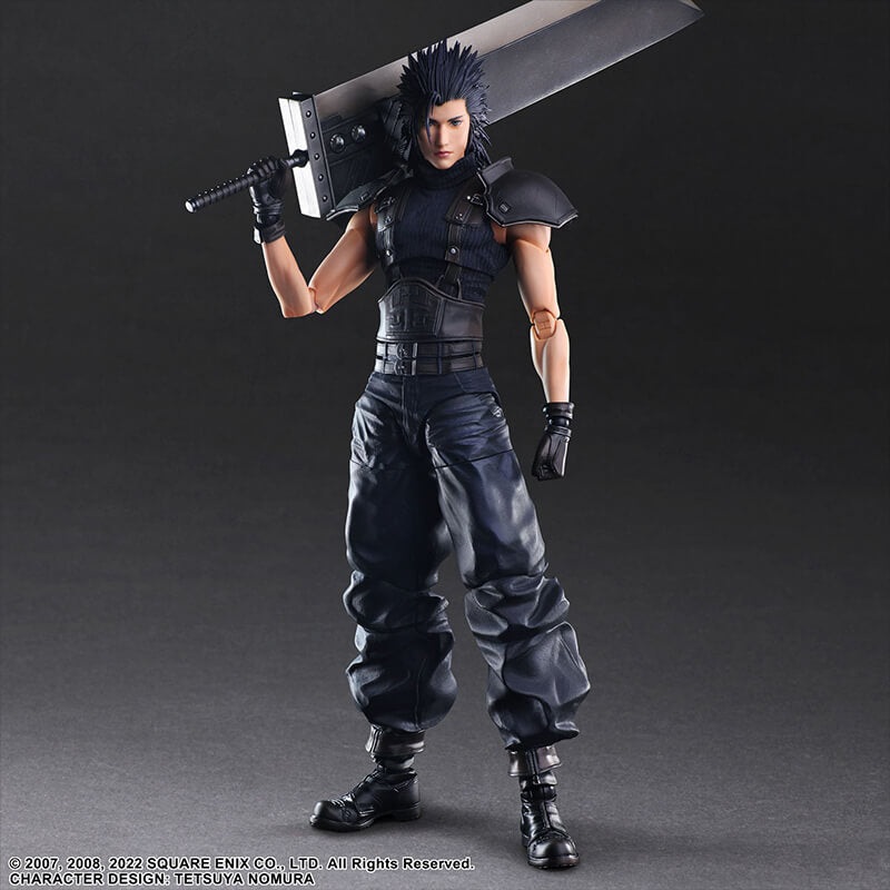 CRISIS CORE – FINAL FANTASY VII REUNION – ZACK FAIR SOLDIER 1ST CLASS PLAY ARTS KAI FIGURE