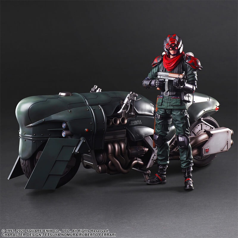 FINAL FANTASY VII REMAKE – ADVANCED BIKE GUARD SHINRA AND BIKE PLAY ARTS KAI FIGURE