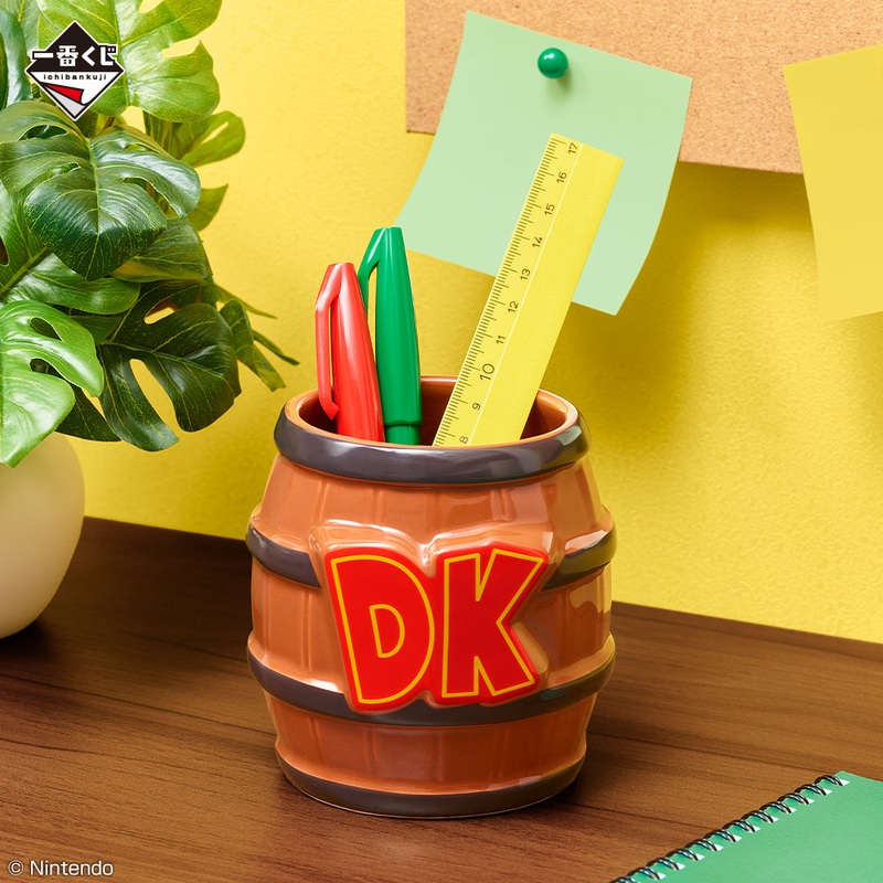 ICHIBAN KUJI DONKEY KONG – C PRIZE – BARREL-SHAPED ACCESSORY CASE