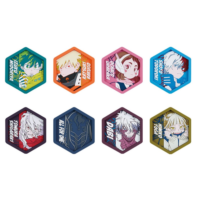 ICHIBAN KUJI MY HERO ACADEMIA – STAND UP AGAIN – E PRIZE – RUBBER TRAY – COMPLETE SET OF 8