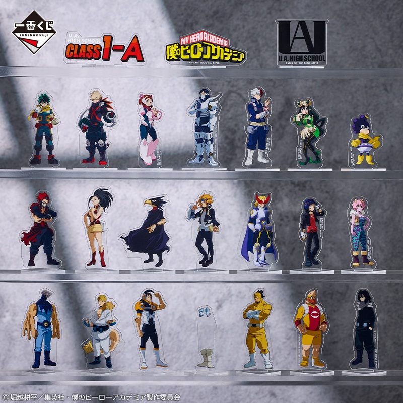 ICHIBAN KUJI MY HERO ACADEMIA – STAND UP AGAIN – F PRIZE – ACRYLIC STAND – COMPLETE SET OF 24