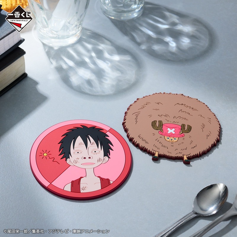 ICHIBAN KUJI ONE PIECE – THE GREATEST BATTLE – TO THE GREAT ROUTE – G PRIZE – RUBBER COASTER – COMPLETE SET OF 10
