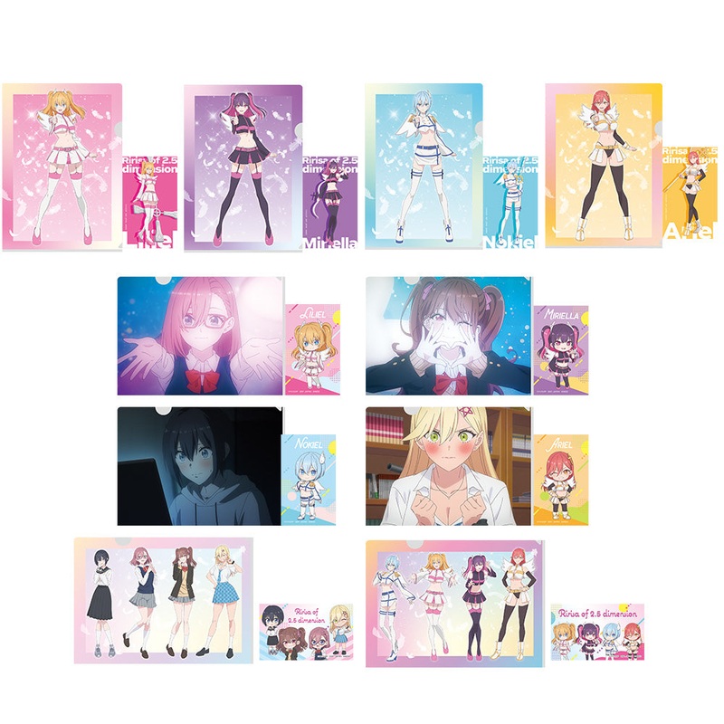 ICHIBAN KUJI 2.5 DIMENSIONAL SEDUCTION – ANGEL AIRBORNE FORCES ASSEMBLE ! – H PRIZE CLEAR FILE + STICKER SET – COMPLETE SET OF 10 TYPES