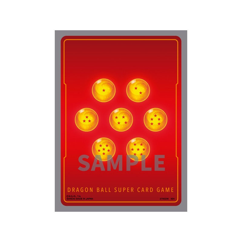 DRAGON BALL SUPER CARD GAME FUSION WORLD – OFFICIAL CARD SLEEVE 02 STANDARD RED DRAGON BALLS TYPE SET OF 64 PCS
