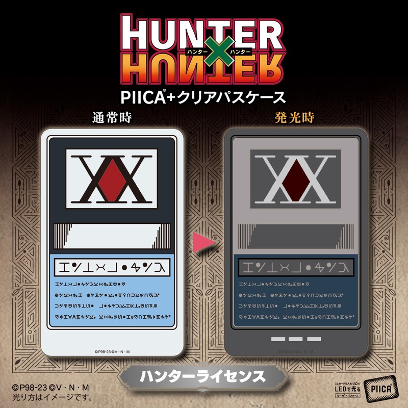 HUNTERHUNTER PIICA CARD + CLEAR PASS CASE HUNTER LICENSE