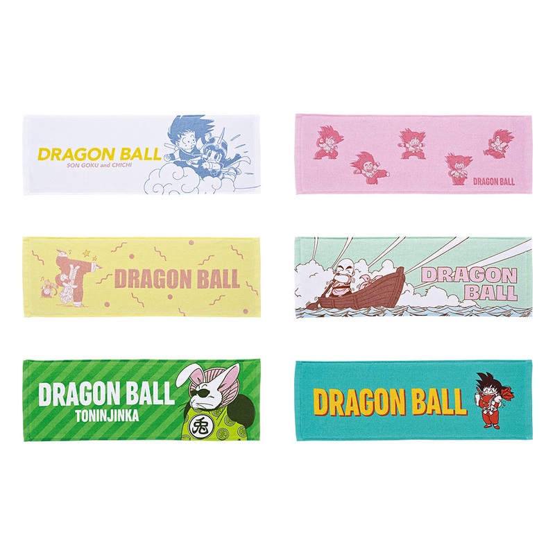 ICHIBAN KUJI DRAGON BALL EX GOKU TRAINING EDITION – I PRIZE LONG TOWELS COMPLETE SET OF 6 TYPES
