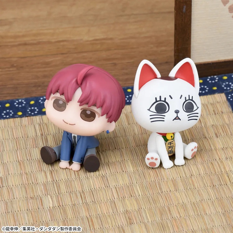 DANDADAN – KYURUMI MINIFIGURES – JIJI & TURBO GRANNY (MANEKI NEKO) – COMPLETE SET OF 2 TYPES