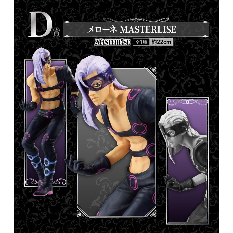 ICHIBAN KUJI JOJO’S BIZARRE ADVENTURE GOLDEN WIND HITMAN TEAM – D PRIZE MELONE MASTERLISE