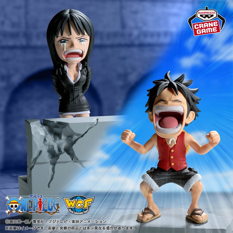 ONE PIECE WORLD COLLECTIBLE FIGURES – LOG STORIES MONKEY D. LUFFY AND NICO ROBIN