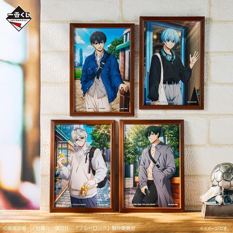 ICHIBAN KUJI BLUE LOCK READY FOR THE FINAL BATTLE – LAST ONE PRIZE ORIGINAL ILLUSTRATION FRAMED BOARD SET OF 4 TYPES