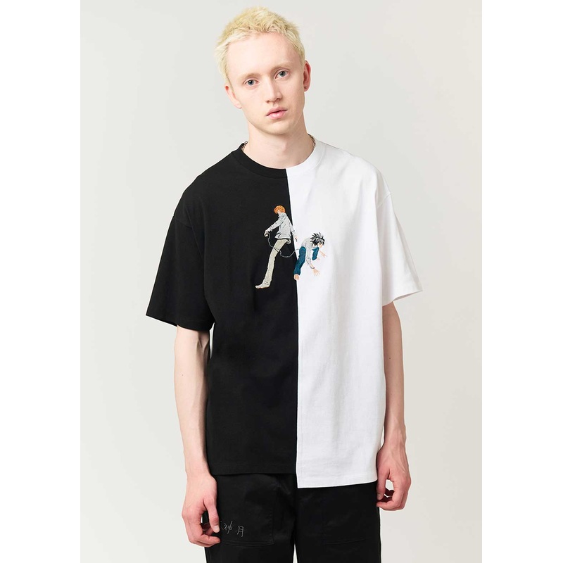 Death Note Graniph – Light & L Docking big silhouette T-shirt